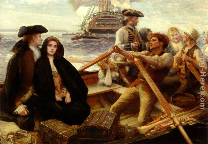 The Jolly Boat painting - Albert Lynch The Jolly Boat art painting